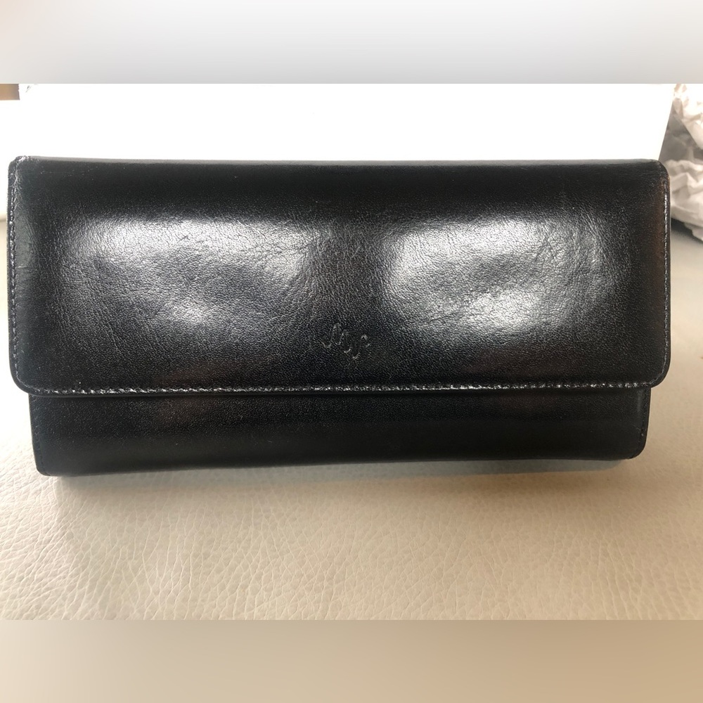 Monsac Black leather wallet